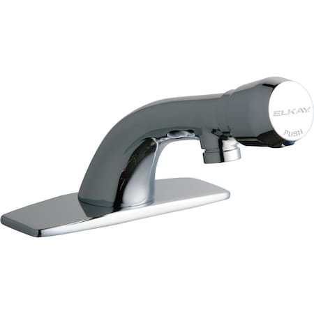 Elkay Elkay Faucet Mtrd Deck Mntd Sngl W/ Cover Chrome LK652